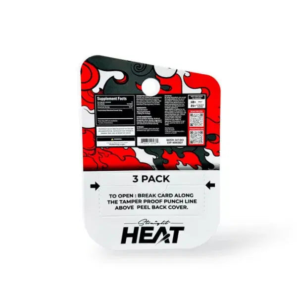 Straight Heat Inferno Blend |7-Hydroxy 20Mg + Pseudo 5Mg| 3Ct/Sheet