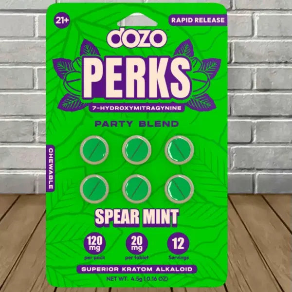 Dozo Perks 7-Hydroxymitragynine 20Mg 6Ct/ Pack