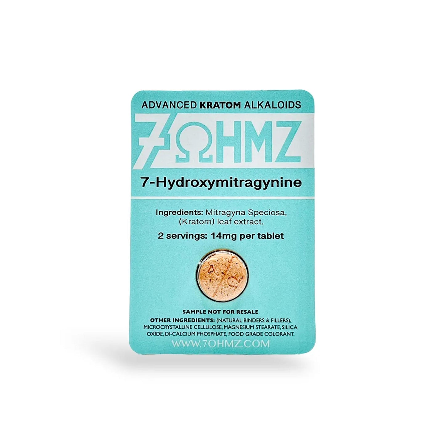 7Ohmz Kratom Extract Capsules 14Mg/Pc 1Pc 20Pk/Bx
