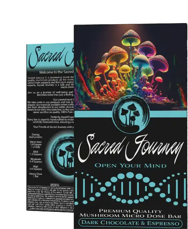 Sacred Journey Mushroom Chocolate Bar 4000Mg 8Pc/Bar