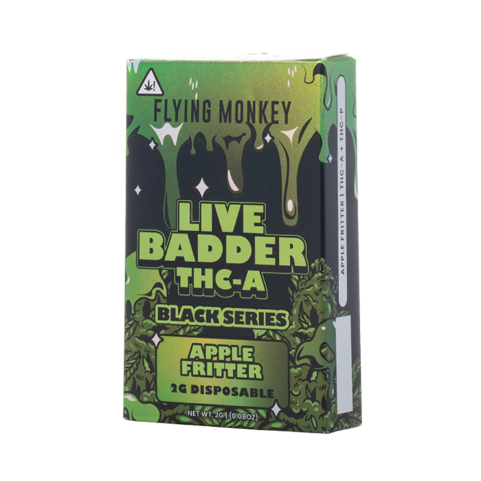 FLYING MONKEY LIVE BADDER THCA BLACK SERIES DISPOSABLE 2G