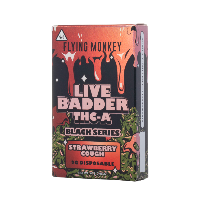 FLYING MONKEY LIVE BADDER THCA BLACK SERIES DISPOSABLE 2G