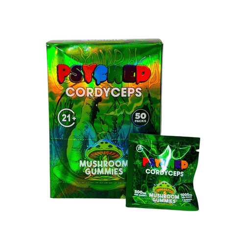 Psyched Delta 9 Mushroom Gummies 2ct/pk 1000mg/pouch Price in Houston