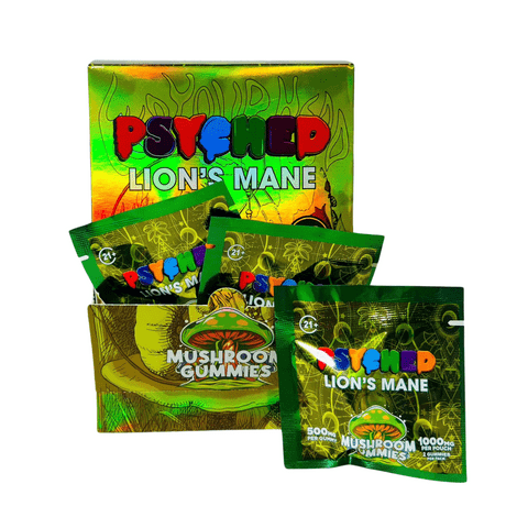 Psyched Delta 9 Mushroom Gummies 2ct/pk 1000mg/pouch Price in Houston