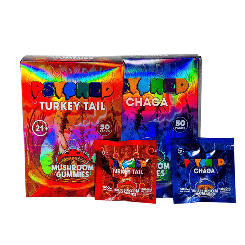 Psyched Delta 9 Mushroom Gummies 2ct/pk 1000mg/pouch Price in Houston