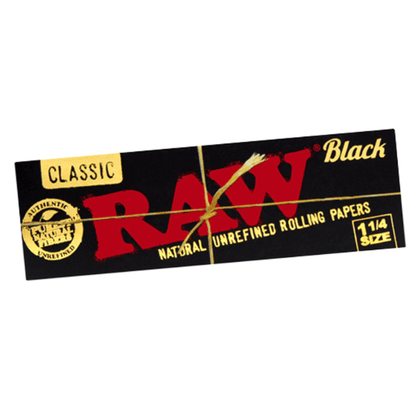 Raw Black Classic Rolling Papers 1 1/4 Price in Houston