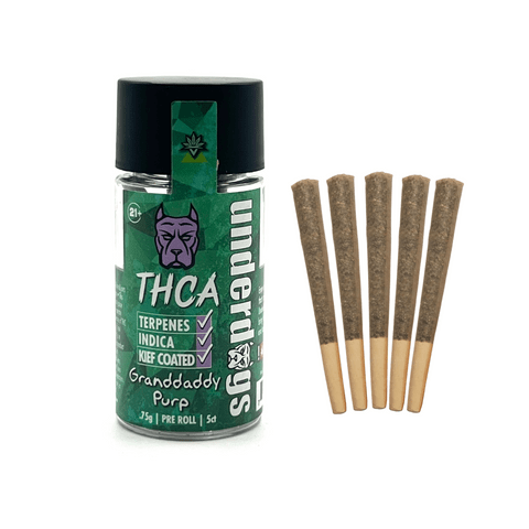 Underdogs 5 in 1 THC - A Kief Coated Pre - rolls 5ct/jar Price in Houston