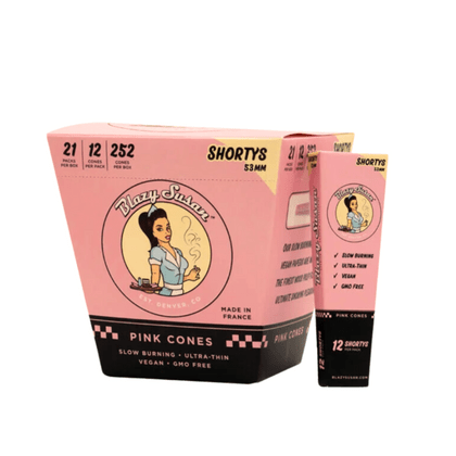 Blazy Susan Pink Cones Shortys 53mm 12/pk Price in Houston