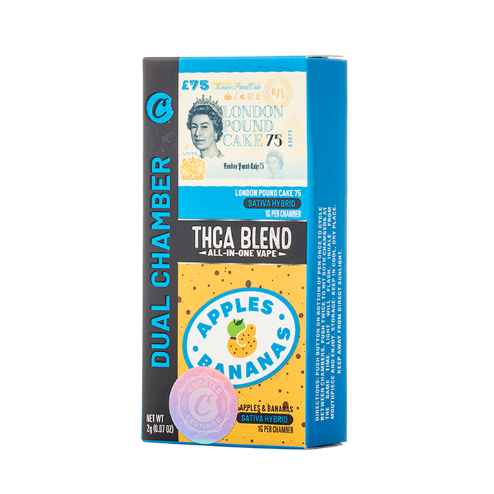 COOKIES THC-A DUAL CHAMBER DISPOSABLE 2G