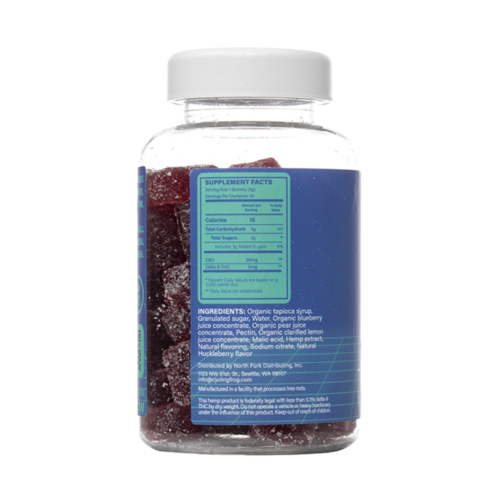 CYCLING FROG 5MG THC + 25MG CBD GUMMIES 200MG