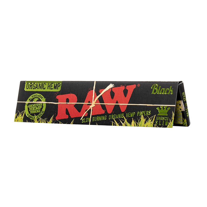 RAW Organic Hemp Black King Size Slim Rolling Papers 1600ct $29.99