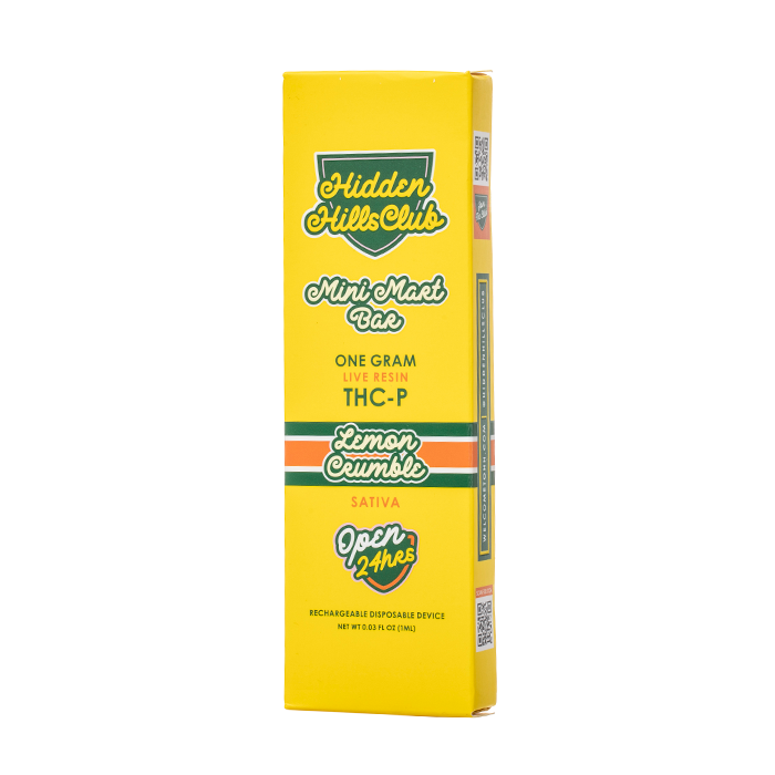 HIDDEN HILLS MINI MART LIVE RESIN BAR THC-P DISPOSABLE 1G
