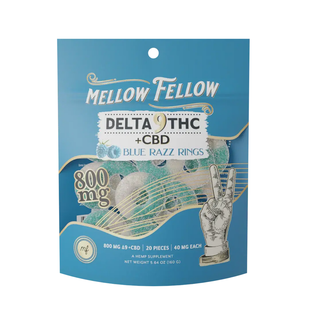 Mellow Fellow (D9/Thc/Cbd) 800Mg Edible Rings 20Pcs/Pk
