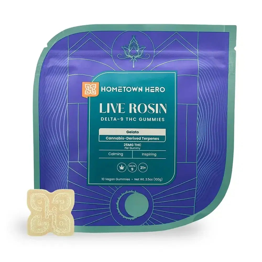 Hometown Hero D9-Thc Live Rosin Gummies 250Mg