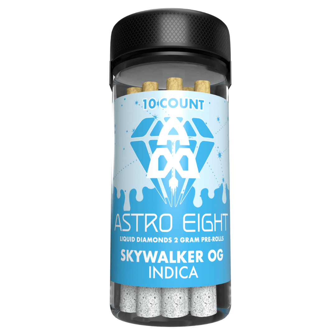 ASTRO EIGHT THCA LIQUID DIAMONDS PREROLL 2G 10CT/JAR