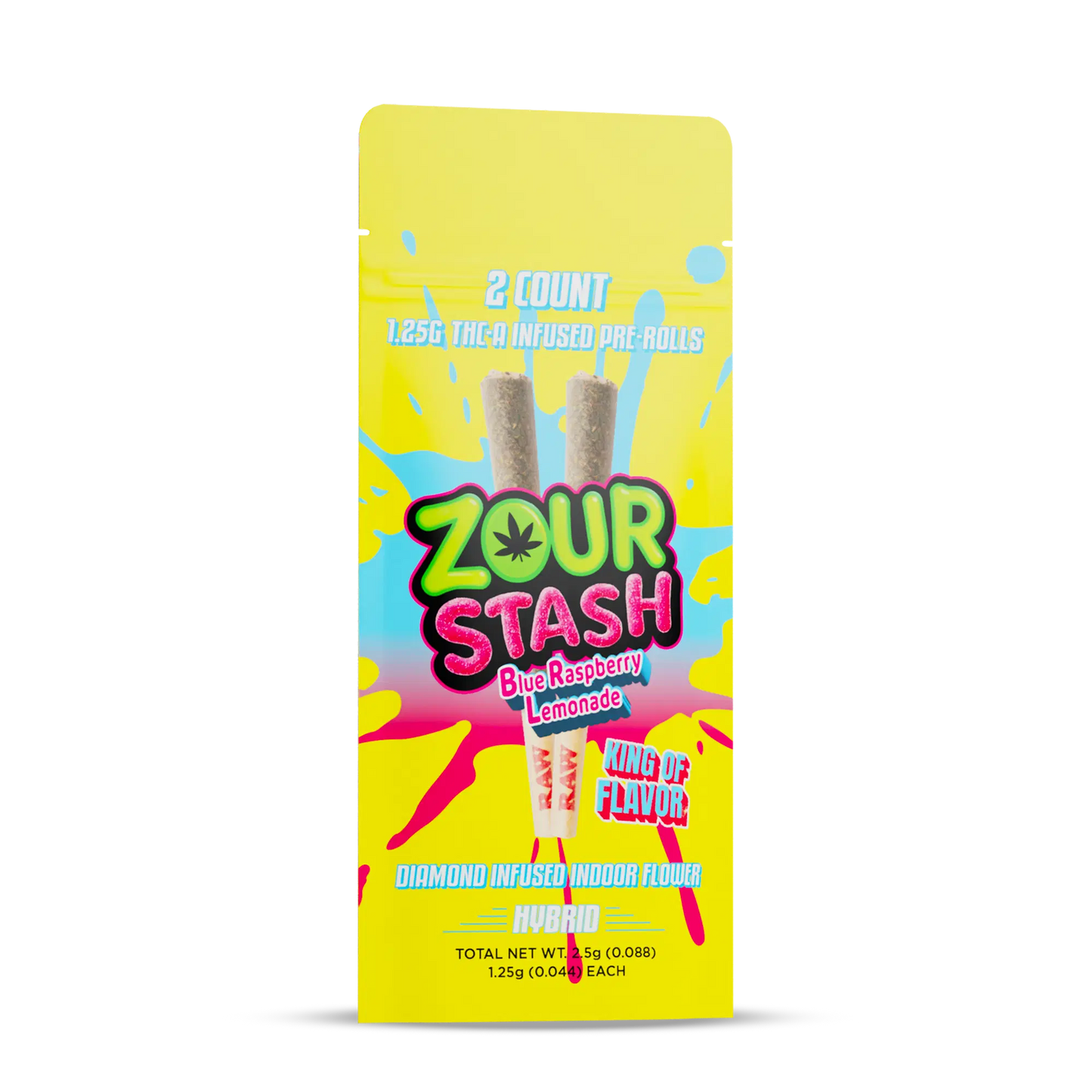 Zour Stash Diamond Infused Prerolls 1.25G 2Ct/Pk