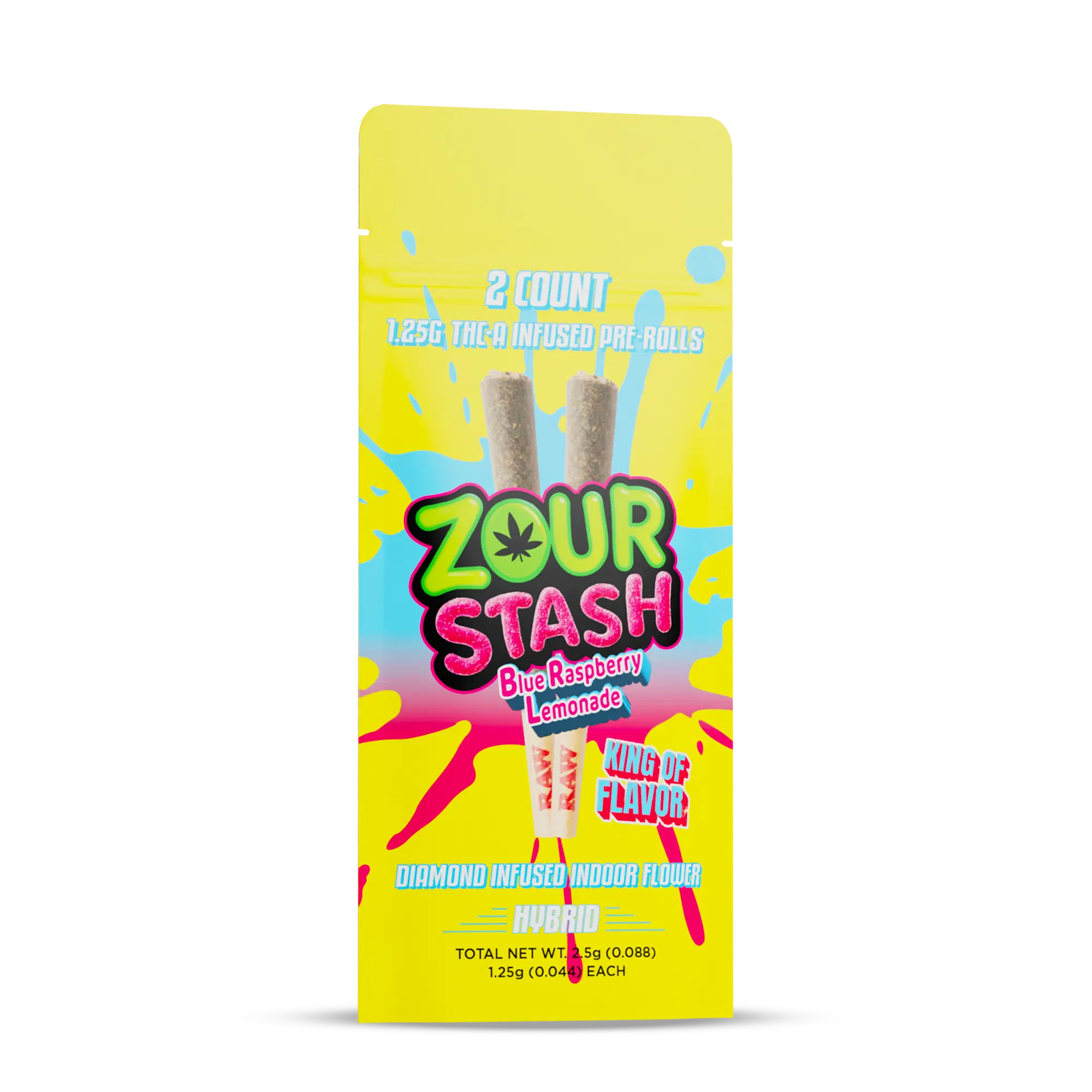 Zour Stash Diamond Infused Prerolls 1.25G 2Ct/Pk