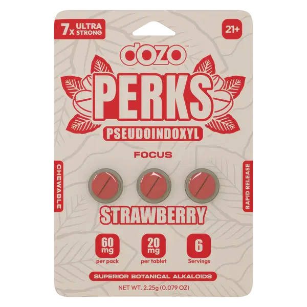 DOZO PERKS 7-HYDROXYMITRAGYNINE PSEUDOINDOXYL 20MG 3CT/PK