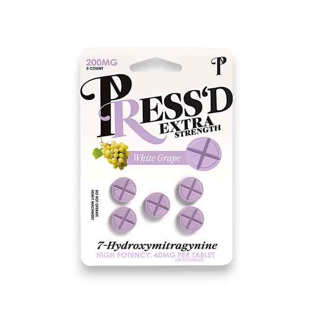 PRESS'D EXTRA STRENGTH 7-HYDROXYMITRAGYNINE 40MG 5CT/SHEET