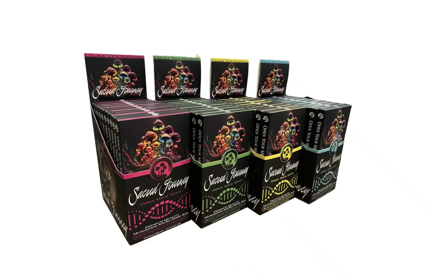 SACRED JOURNEY MUSHROOM CHOCOLARE BAR 4000MG 8PC/BAR