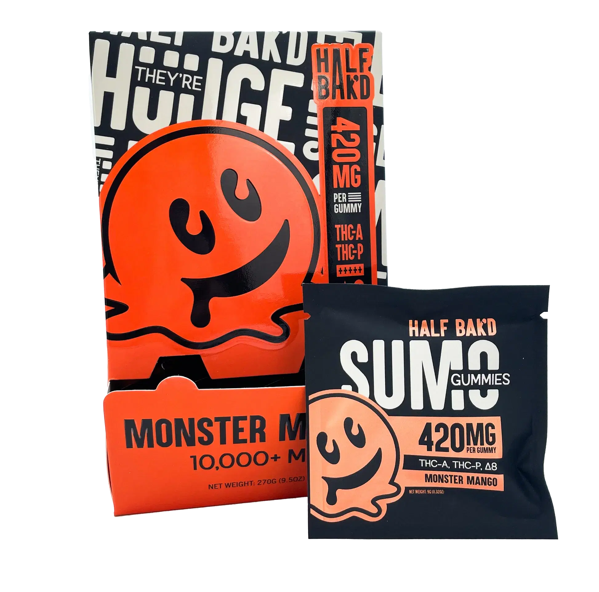 Half Bak'D Sumo Gummies (D9 Thc-A Thc-P) 420G Per Gummy 2Pc/ Pack