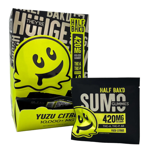 Half Bak'D Sumo Gummies (D9 Thc-A Thc-P) 420G Per Gummy 2Pc/Pk 30Ct/Bx