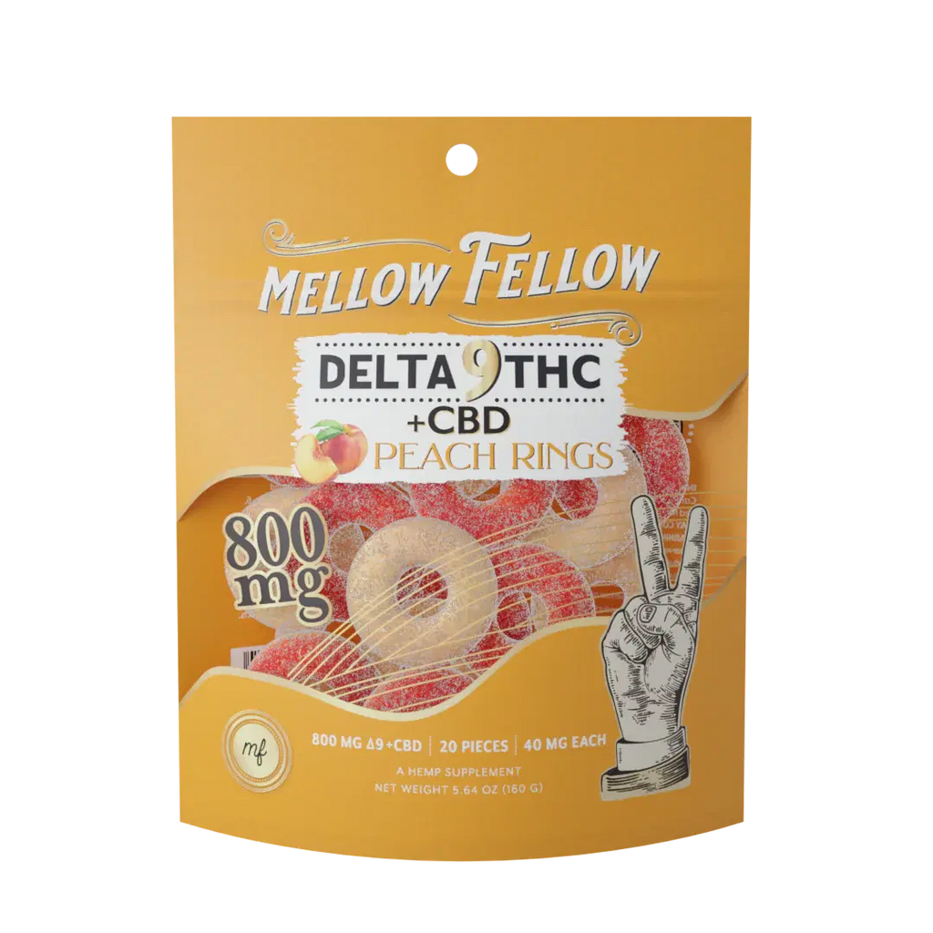 Mellow Fellow (D9/Thc/Cbd) 800Mg Edible Rings 20Pcs/Pk