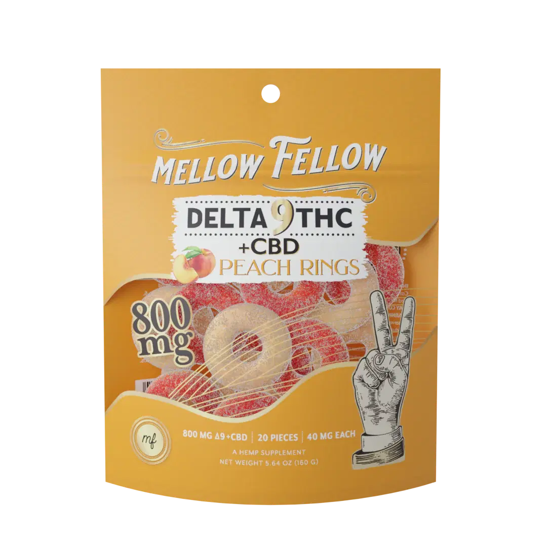 Mellow Fellow (D9/Thc/Cbd) 800Mg Edible Rings 20Pcs/Pk