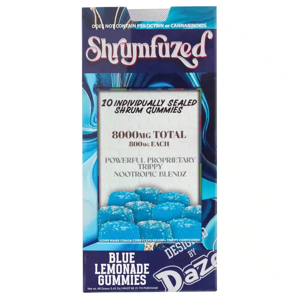 SHRUMFUZED MUSHROOM GUMMIES 10CT/ Pack 8000MG