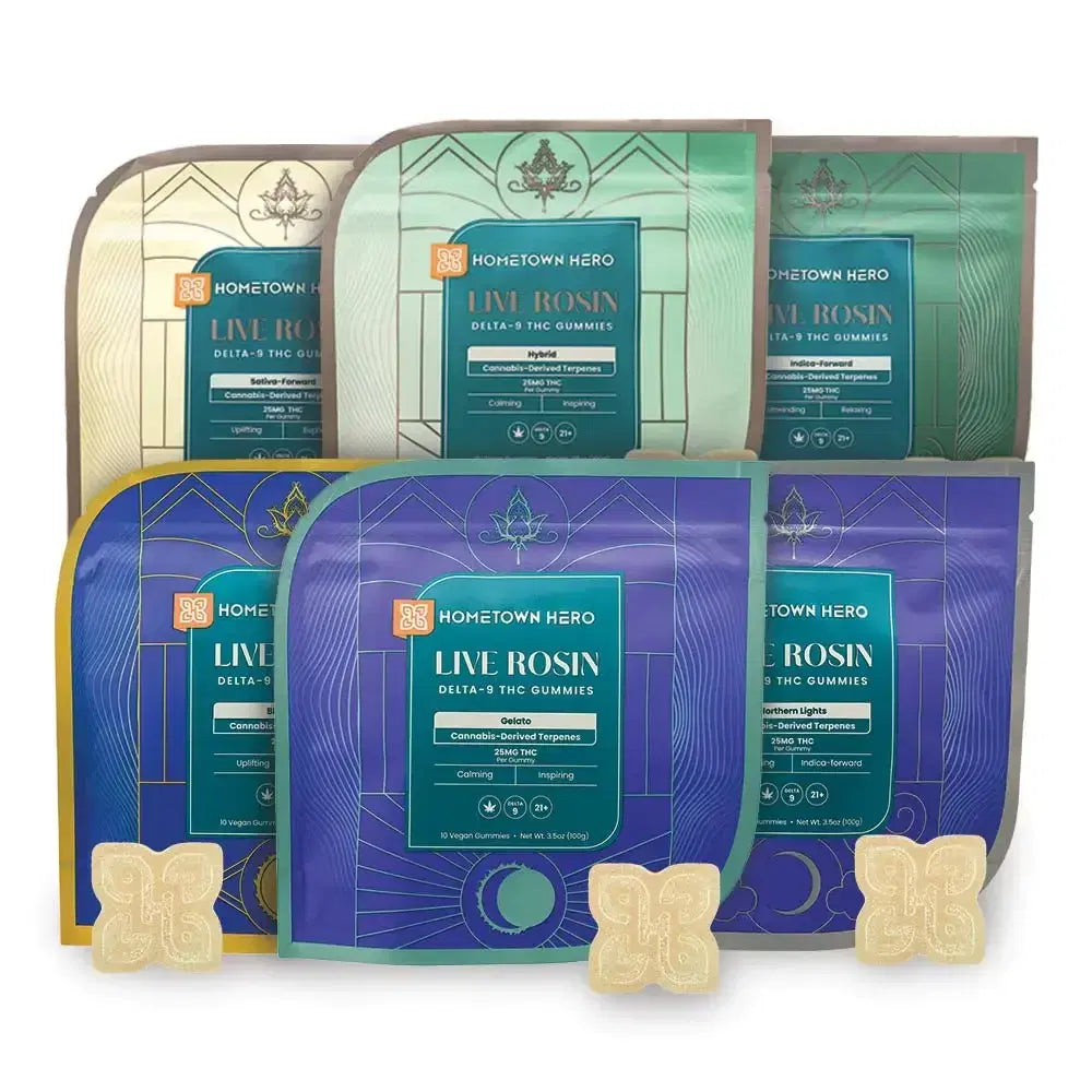 Hometown Hero D9-Thc Live Rosin Gummies 250Mg