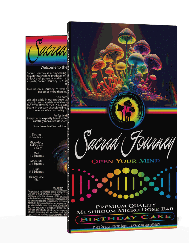 SACRED JOURNEY MUSHROOM CHOCOLARE BAR 4000MG 8PC/BAR