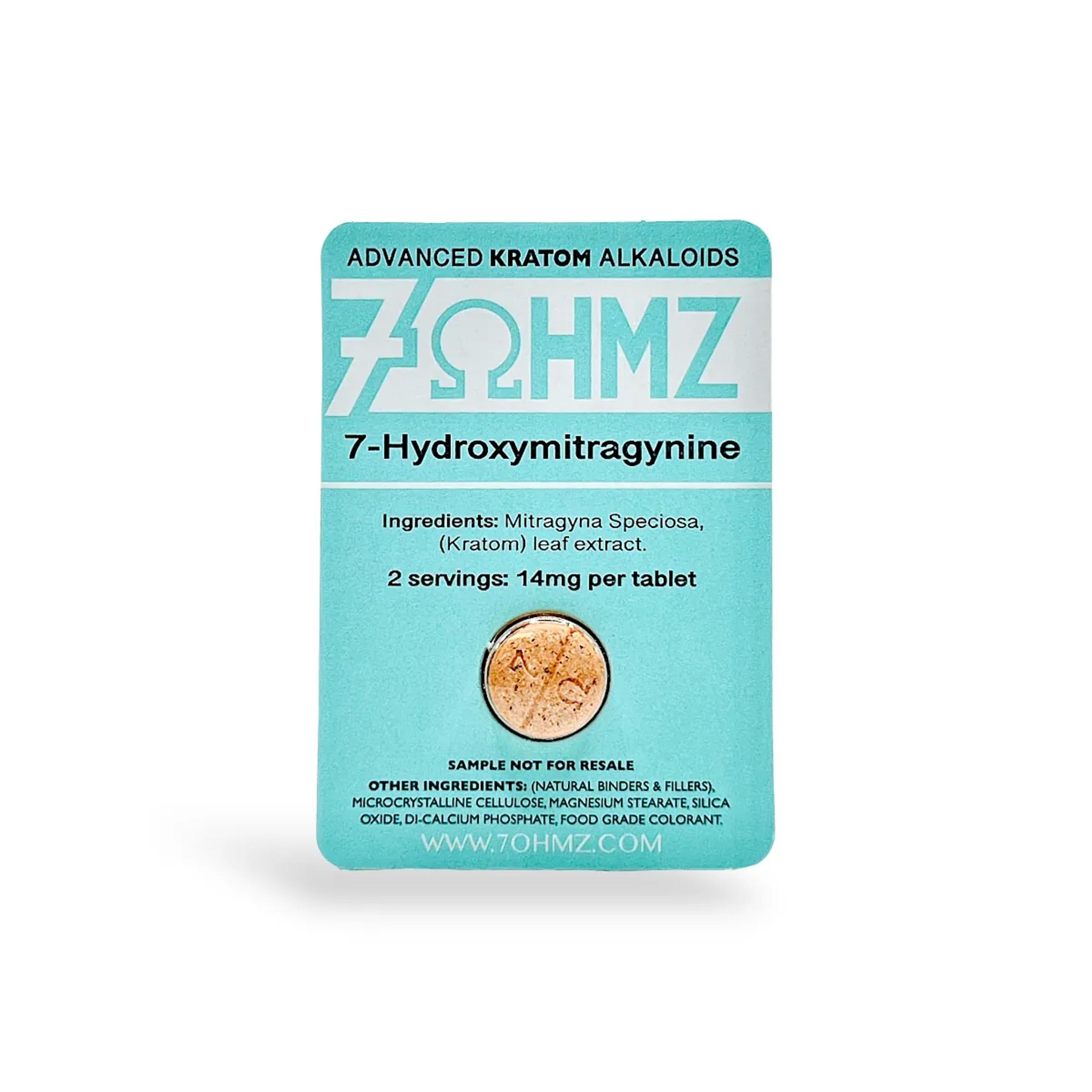 7Ohmz Kratom Extract Capsules 14Mg/Pc 1Pc 20Pk/Bx
