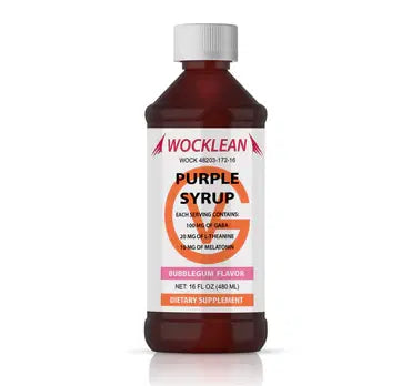 Wocklean Purple Syrup 16Oz - Bubblegum Flavor
