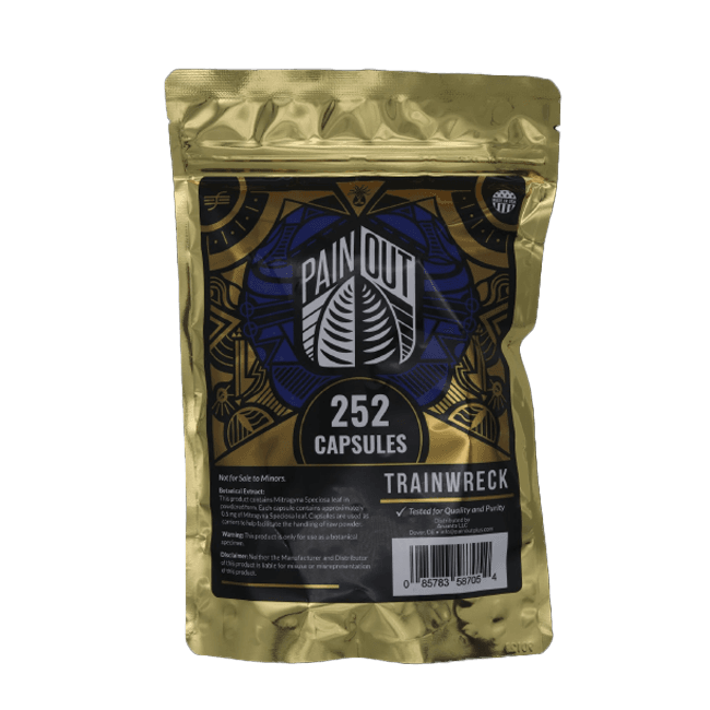 Pain Out Kratom Capsules 252Ct