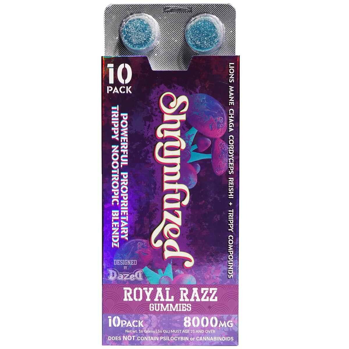 SHRUMFUZED MUSHROOM GUMMIES 10CT/ Pack 8000MG