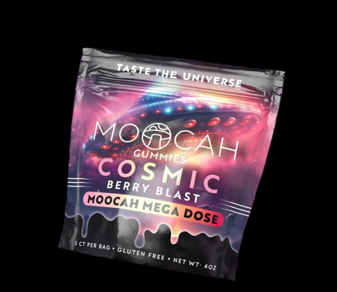 MOOCAH MEGA DOSE PROPRIETARY NOOTROPIC BLEND MUSHROOM GUMMIES 11000MG 5PC/PK