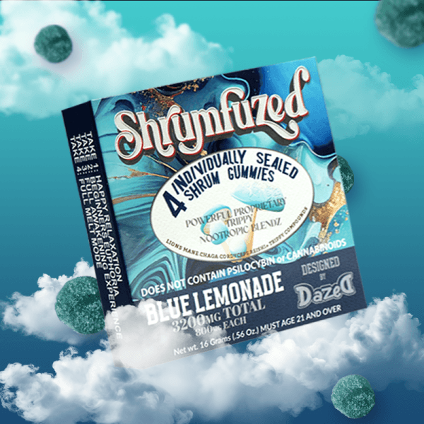 Shrumfuzed Mushroom Gummies 4Ct/Pk 3200Mg