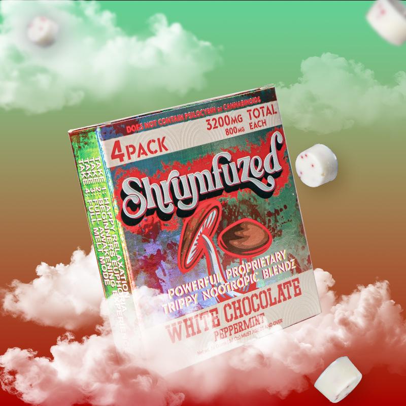 Shrumfuzed Mushroom Gummies 4Ct/Pk 3200Mg