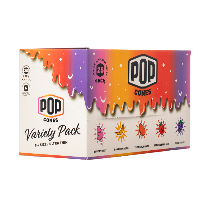 POP CONES 1-1/4" CONES VARIETY PACK 150CT