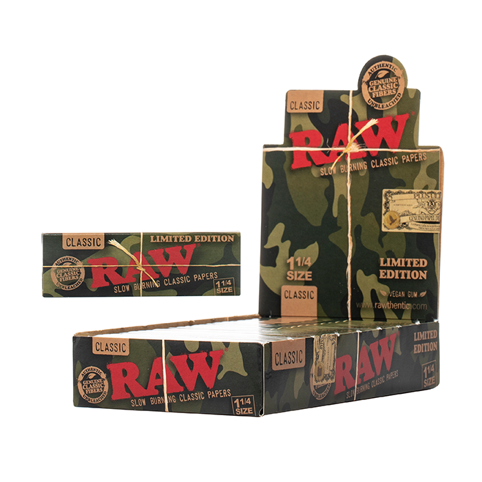 RAW Classic Camo 1-1/4 Rolling Papers 1200ct $37.99
