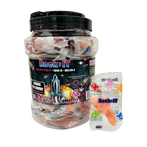 Rock It THC Gummies - 1500mg D8, THC - B, THC - P & HHC - O Infused Price in Houston