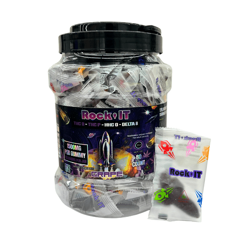 Rock It THC Gummies - 1500mg D8, THC - B, THC - P & HHC - O Infused Price in Houston