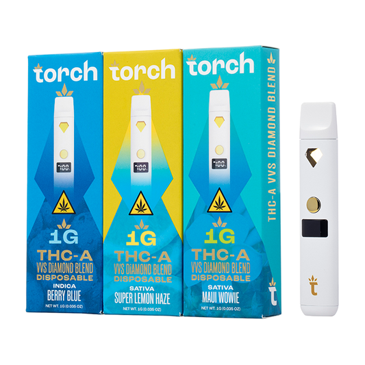TORCH THCA VVS DIAMOND BLEND DISPOSABLE 1G