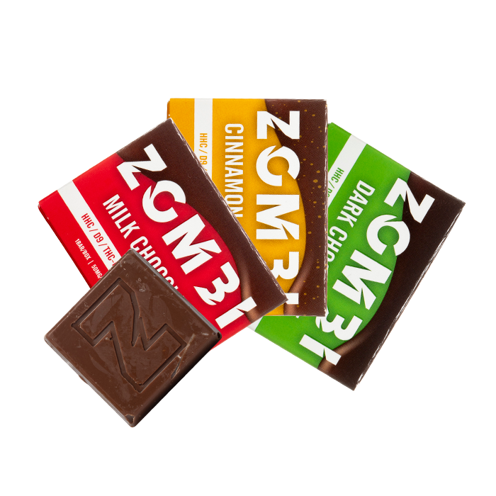 ZOMBI MINI CHOCOLATE BAR 50MG